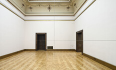 10ANTO1.jpg - Antony Gormley_Pavla Melková, pohled do instalace, Co-ordinate VIII (2024). © Galerie Rudolfinum, foto Ondřej Polák