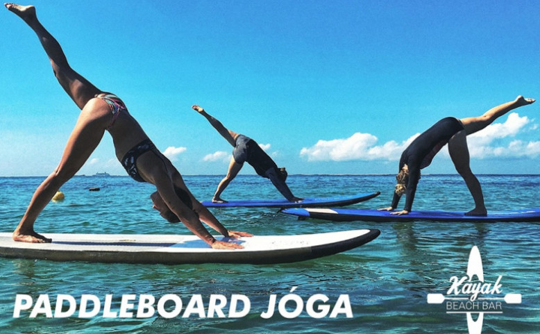 Letní paddleboard jóga