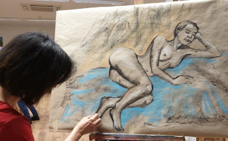 Workshop Figurální Kresba a Malba Podle Živého Modelu