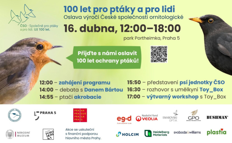 Slavíme 100 let České společnosti ornitologické