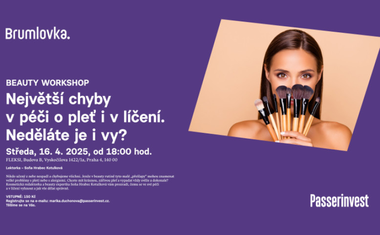 BEAUTY WORKSHOP: Chyby v péči o pleť i v líčení