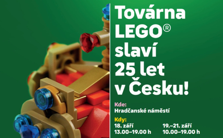 Továrna LEGO slaví 25 let v Česku