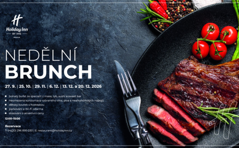 Nedělní bufetový brunch s neomezenou konzumací