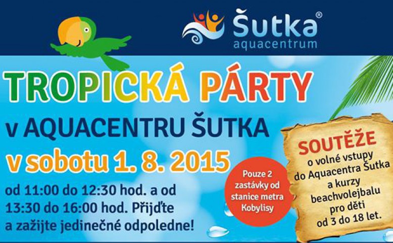 Tropická párty v Aquacentru Šutka