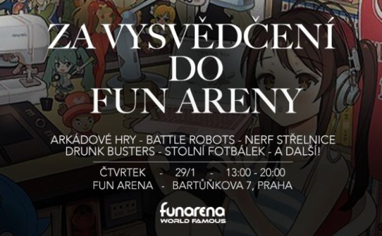 Za vysvědčení do Fun Areny!