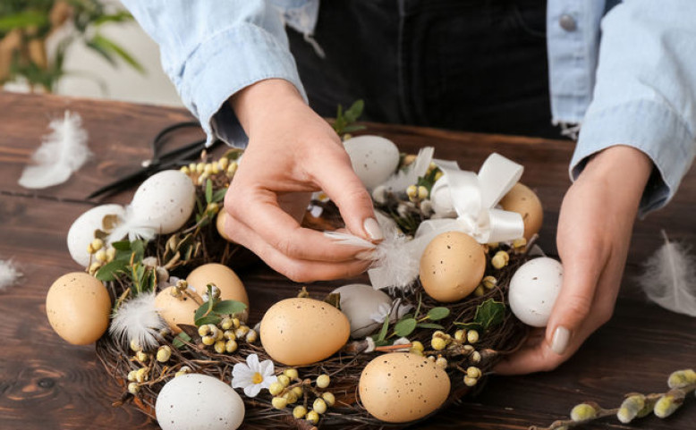 Výroba velikonočních věnců