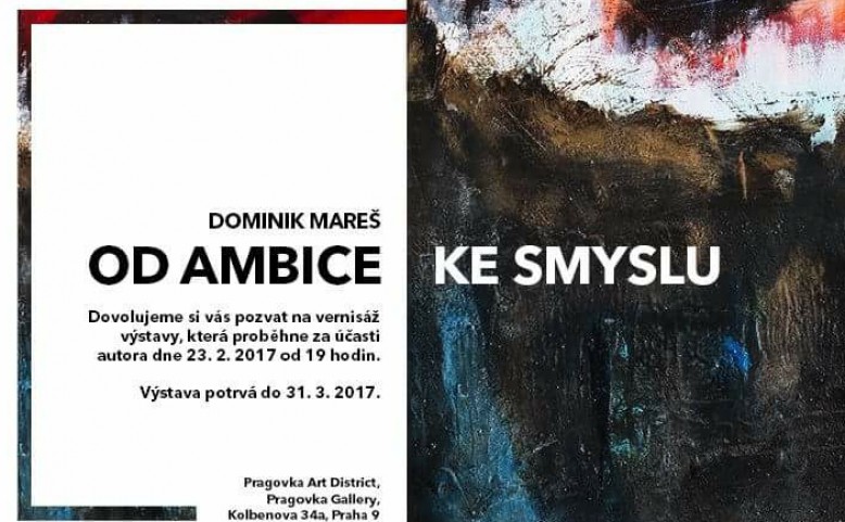 Výstava Dominik Mareš: OD AMBICE KE SMYSLU