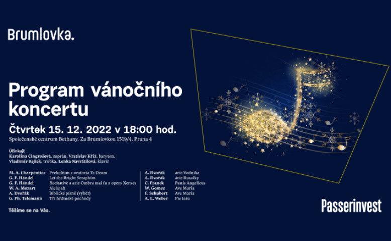Program vánočního koncertu
