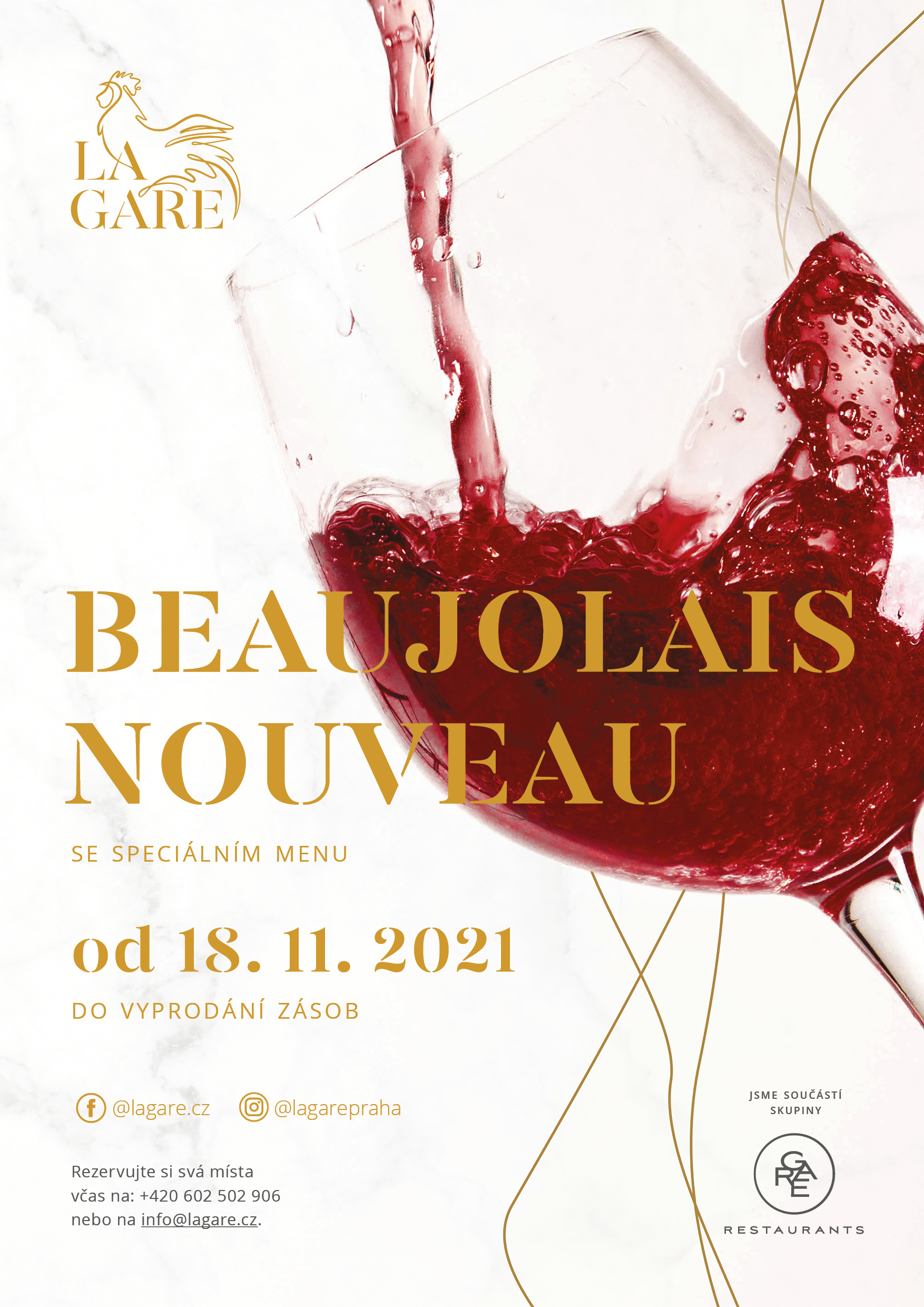Beaujolais nouveau se speciálním menu