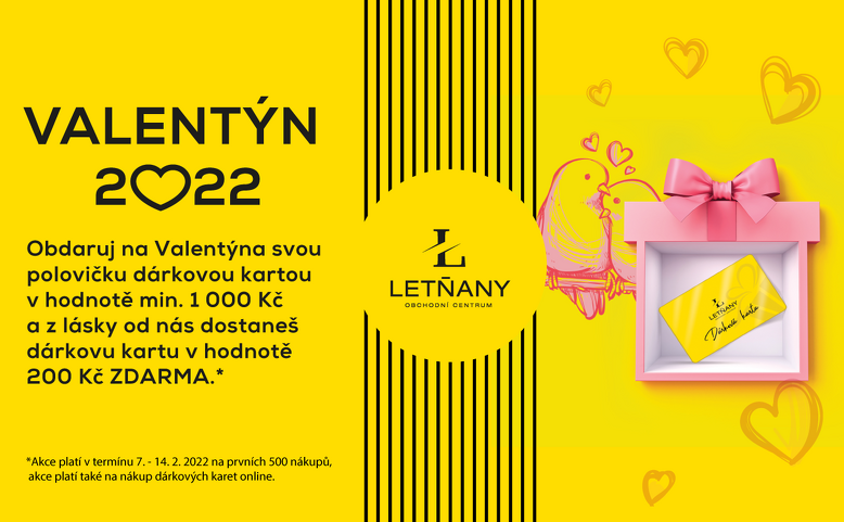 Valentýn s Obchodním centrem Letňany