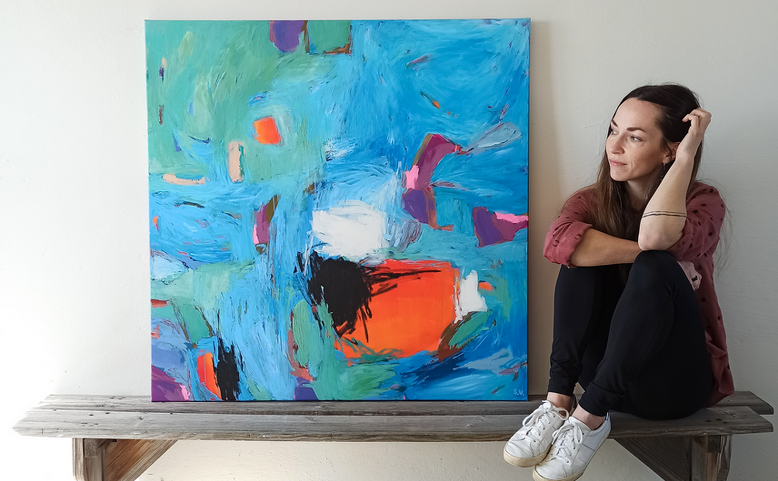 Lesi - výstava obrazů Simony Vojtěškové