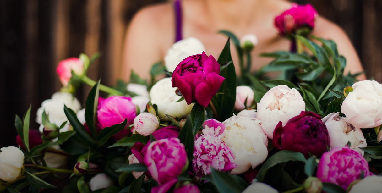 Pivoňková kytice - Kytky od potoka