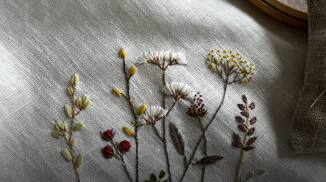 Kurz vyšívání s nádechem pozdního léta