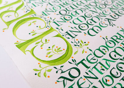 Kaligrafie: Irská polounciála - první část