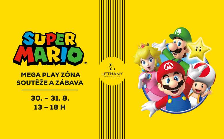 Super Mario v OC Letňany