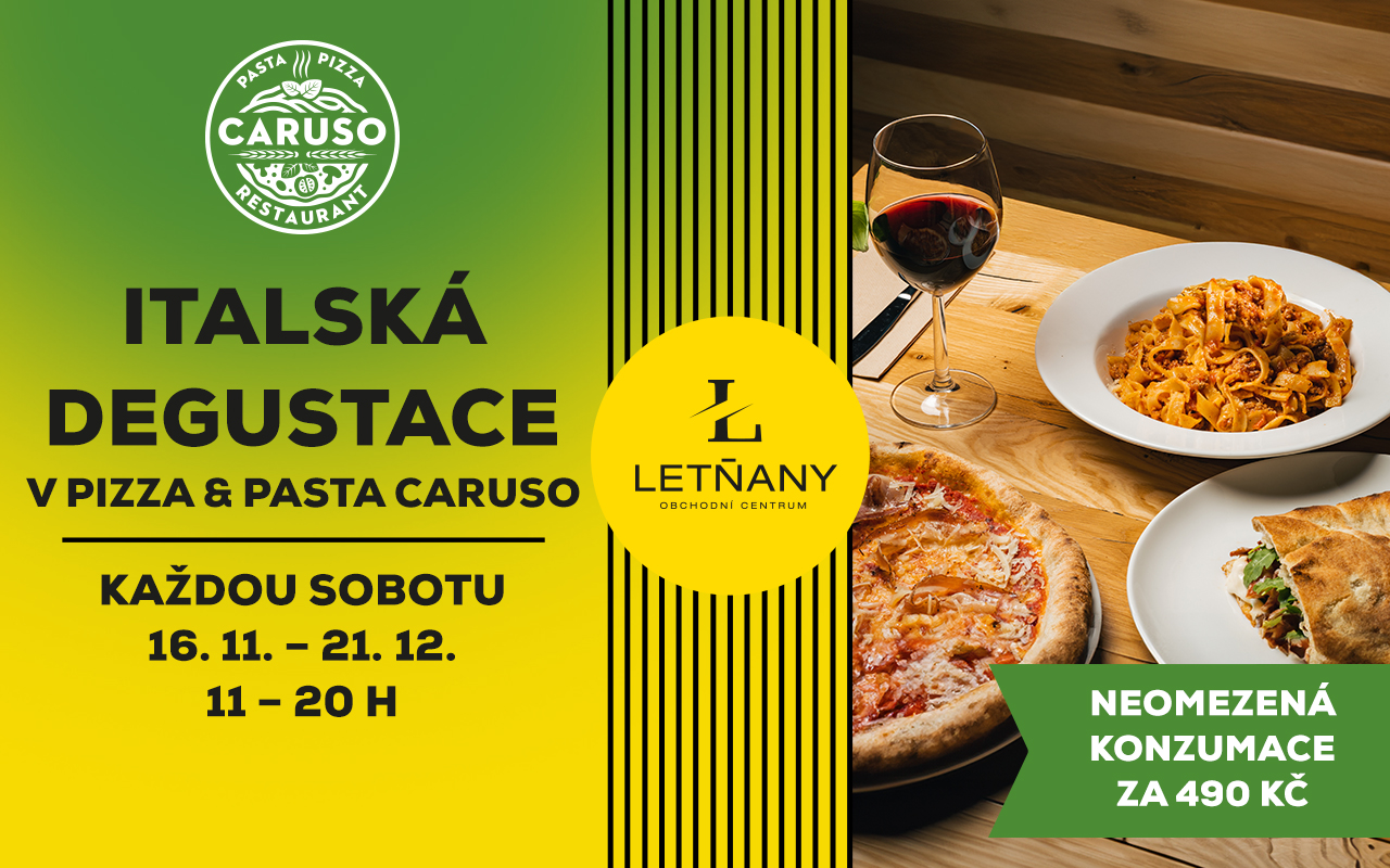 Italská degustace v Pizza&Pasta Caruso