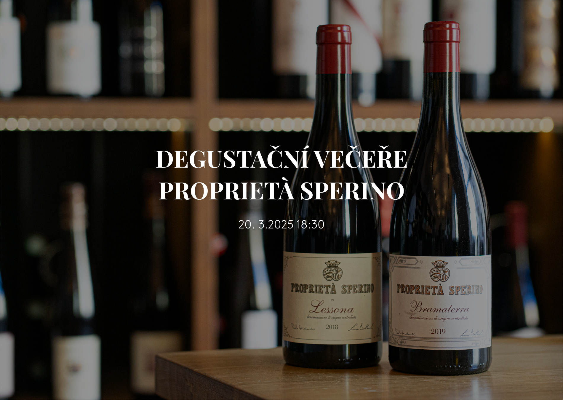 Degustační večeře Proprieta Sperino