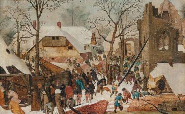 Vánoční motivy v evropské malbě