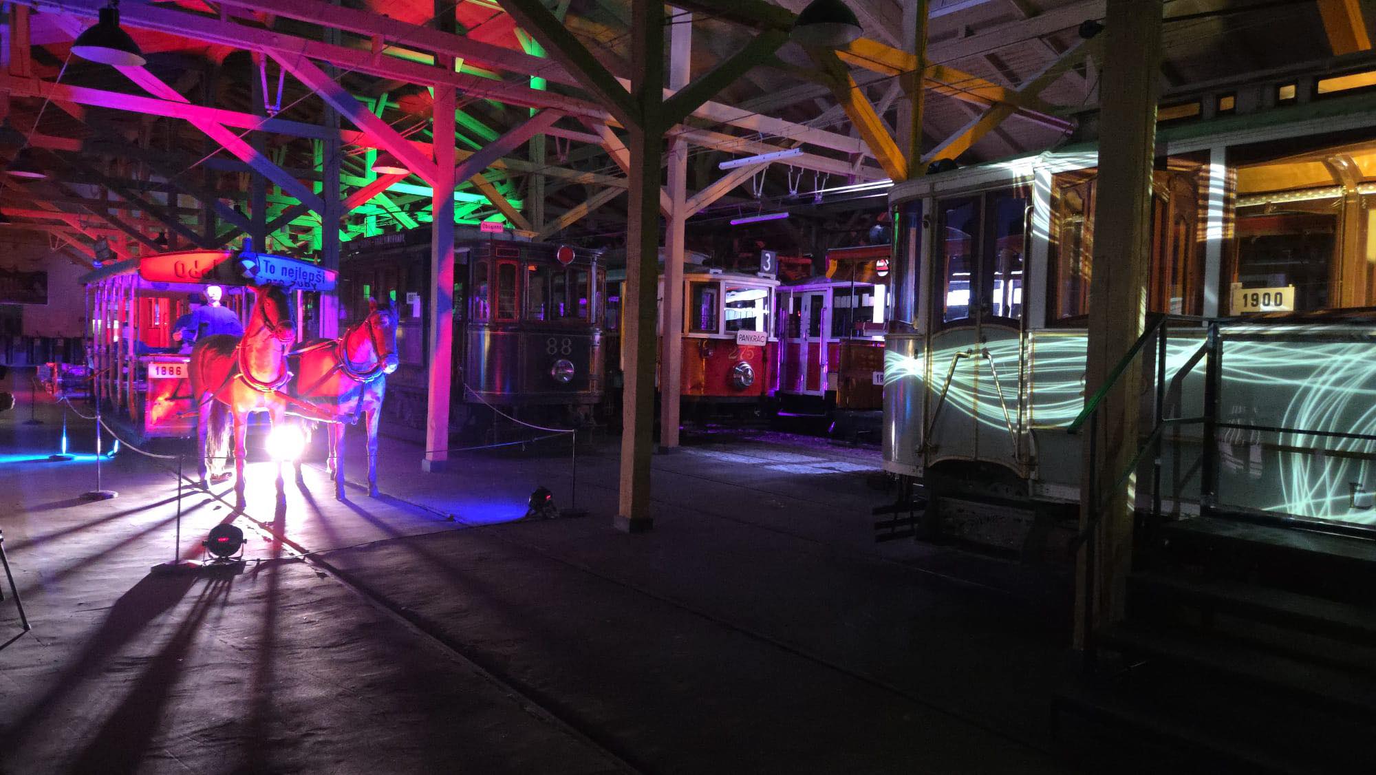 Tramvaje v jiném světle - světelná show