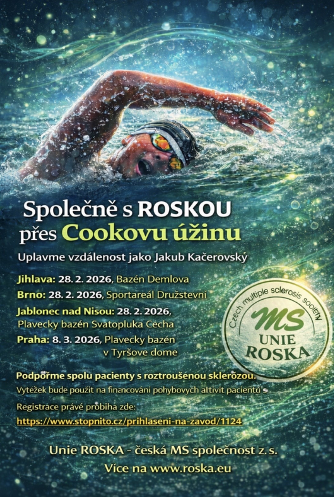Společně přes Cookovu úžinu - plavecká benefice