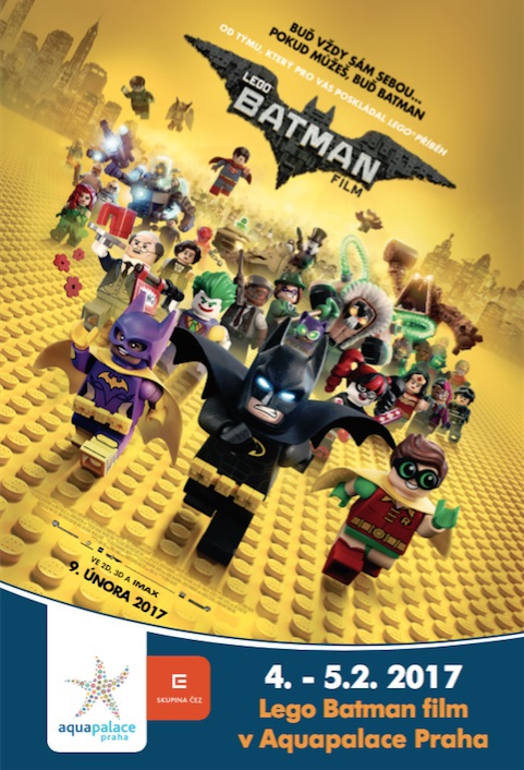 Lego Batman film v Aquapalace Praha