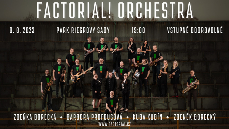 Factorial! Orchestra v Riegrových sadech