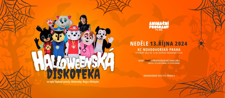 Největší halloweenská diskotéka v Praze