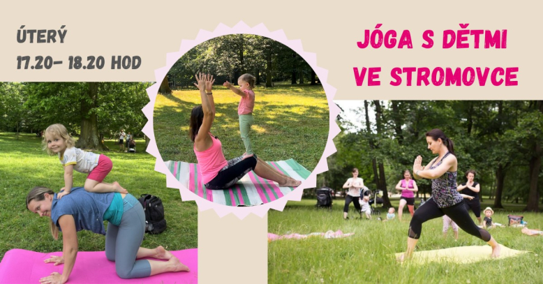 Jóga s dětmi ve Stromovce