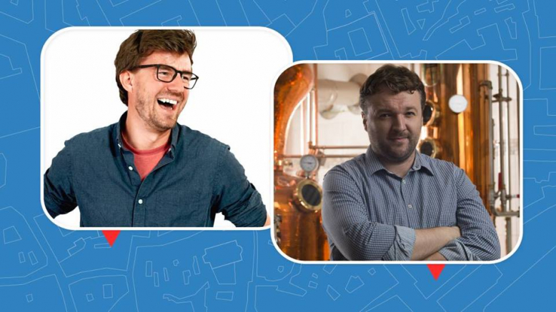 V centru: Janek Rubeš a lihovarník Martin Žufánek