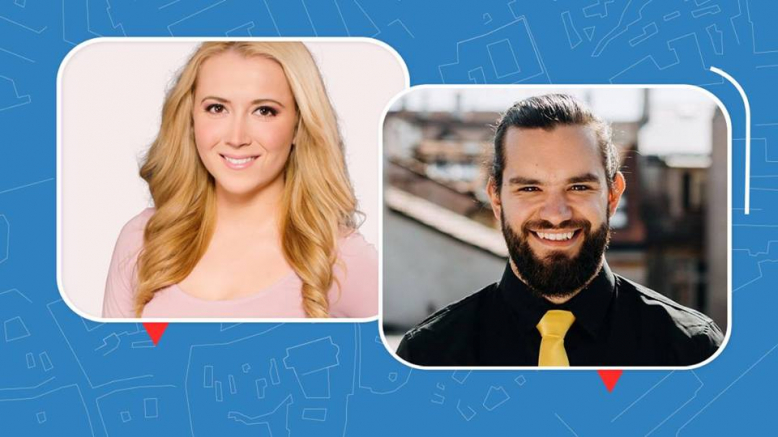 V centru: Michal Vrátný z Železné koule a Anita Baselová