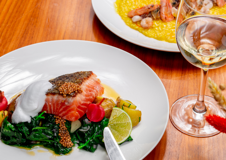 Degustace vína, jídla a čokolády v Salut Restaurant