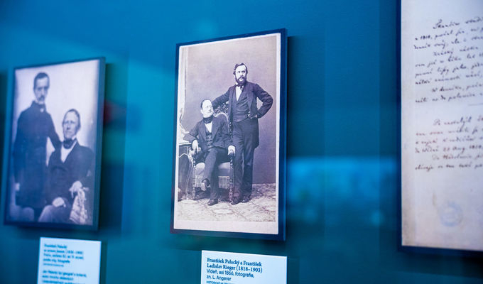 Národní výtečníci F. Palacký a F. L. Rieger